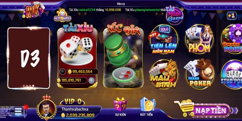 Danh sách các nhà cung cấp Casino Rikvip